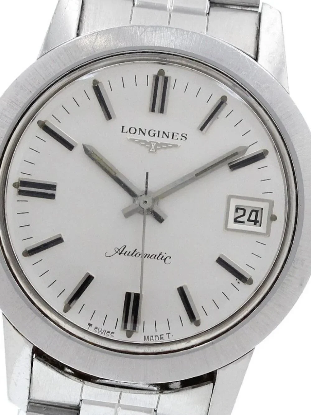 LONGINES 1501 Cal.506 Date Silver Dial Automatic Men's Watch_966592